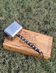 Thor Hammer Metal 2.0 version, MCU Thor Mjolnir Cosplay 1/1 Scale Movie Prop Replica,the Avengers weapon,High quality pr