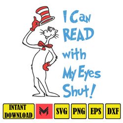 Dr Seuss Svg, Cat In The Hat SVG, Dr Seuss Hat SVG, Green Eggs And Ham Svg, Dr Seuss for Teachers Svg (248)