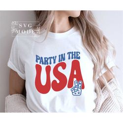 Party in The Usa SVG PNG PDF, 4th of July Svg, America Svg, Patriotic Svg, Fourth of July Svg, 4th of July Svg Files, In