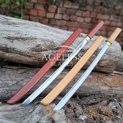 Superior rosewood wood sheath Samurai sword,All copper tsuba katana,Pattern steel blade,Japanese handmade,katana swords,