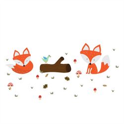 Little Foxes Foxes Animals Kids Boy - SVG Download File - Plotter File - Crafting - Plotter Cricut