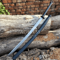 Handmade Katana Full Tang Sharp Samurai Katana sword 1060 Carbon Steel Hand Forged Japanese Katana Dragon Wing 40.5 inch