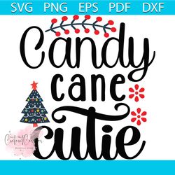 Candy Cane Cutie Svg, Christmas Svg, Xmas Svg, Xmas Tree Svg, Christmas Gift Svg