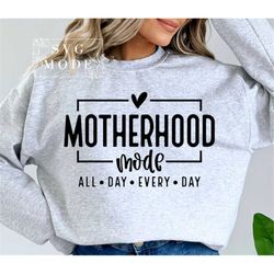 Motherhood University SVG PNG, Mom Life Svg, Mom Mode Svg, Mom Vibes Svg, Mom Shirt Svg, Mother's Day Svg, Sarcastic Mom