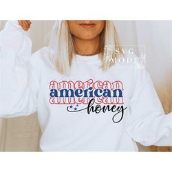 American Honey SVG PNG, 4th of July Svg, American Babe Svg, Patriotic Svg, Fourth of July Svg, 4th of July Svg Files, In