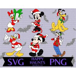 Festive characters SVG, easy cut file for Cricut, Layered by colour