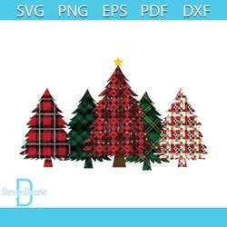 Xmas Tree Buffalo Plaid Svg, Christmas Svg, Xmas Svg, Xmas Pattern Svg, Christmas Gift Svg