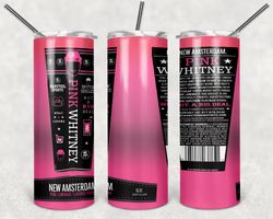 Pink Whitney Tumbler Wrap Design - PNG Sublimation Printing Design - 20oz Tumbler Designs.
