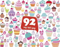 Birthday Cupcake SVG, BuCupcake SVG, Muffin SVG, Dessert Svg, Sweets Svg, Cupcake svg, Cupcake Clipart