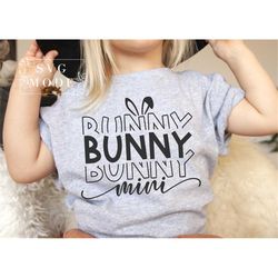 Mini Bunny SVG PNG PDF, Happy Easter Svg, Bunny Mini Svg, Kids Easter Svg, Easter Shirt Svg, Easter Svg, Bunny Svg, East