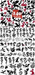 Dragon Svg Bundle, Dragon svg, Dragon Cut File, Dragons Head, Dragon tattoo svg, Animal Svg, Dragon Silhouette svg