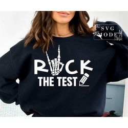 Rock The Test SVG PNG PDF, Test Day Teacher Shirt Svg, Testing Squad Svg, Test Day Svg, Testing Svg, Graduation Svg, Sch