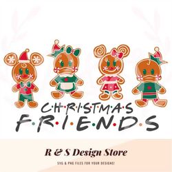 mouse, duck, friends, mr, mrs, christmas, friends, gingerbread, png, svg.