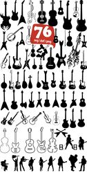 Guitar SVG Bundle, Guitar clipart, Music Silhouette svg,  Electric Guitar svg, Guitar SVG, music guitar SVG
