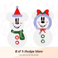 mouse, christmas, christmas hats, snowmen, mrs, mr, svg, png