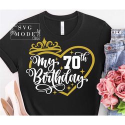 70th Birthday SVG PNG, Hello Seventy Svg, Seventy and Fabulous Svg, Seventy Svg, Birthday Queen Svg, Birthday Diva Svg,