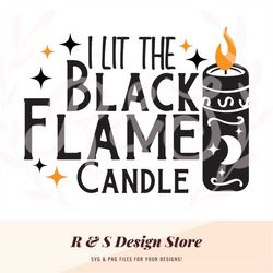 candle, black flamed, witches, png, svg.