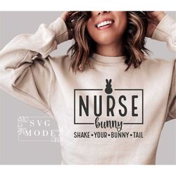 Bunny Nurse SVG PNG PDF, Nurse Easter Svg, Easter Nurse Svg, Easter Shirt Svg, Easter Gift for Nurse Svg, Nurse Shirt Sv