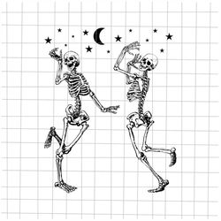 Dancing Skeletons Two Halloween Svg, Skeletons Halloween Svg, Skeletons Dancing Svg, Dancing Halloween Svg, Skeletons Sv