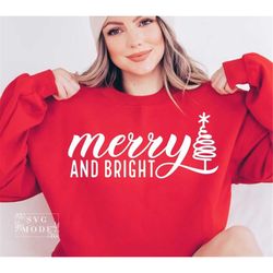Merry And Bright SVG, Christmas Vibes Svg, Cozy Season Svg, Merry Christmas Svg, Funny Christmas Svg, Christmas Svg, Chr
