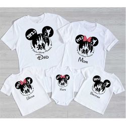 2023 Making Family Memories Shirt, Personalized Minnie and Mickey Outfits, Disneyland Family Matching Shirt, Disneyworld