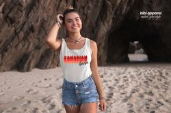 Canadian Babe Tank, Canada Day Shirt, Proud Canadian, Canada