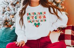 Christmas Cocoa Sweatshirt, christmas lights, Hot Cocoa Shir