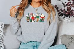 coffee sweatshirt, peppermint latte, Christmas shirt, christ
