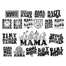 Mom svg bundle hand lettered | mothers day svg | mom life svg | mama svg | blessed mama svg | mom of boys girls svg | mo