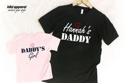 Custom Father And Daughter Shirt, Matching Daddy And Daughte