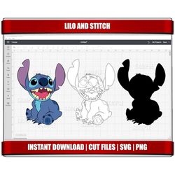 lilo and stitch svg, instant download, lilo and stitch for cricut svg, digital birthday party svg png, lilo and stitch c