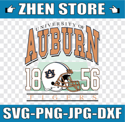 Auburn Tiger Est.1856 Logos Svg, NCAA Football Svg, Digital Download Auburn Tiger Logo University of Auburn Tiger