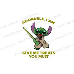 Adorable I Am Give Me Treats You Must stitch Svg