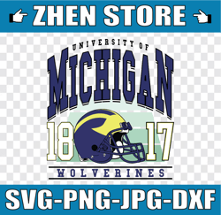 Michigan Svg, Michigan Fan Svg, Vintage Style University Of Michigan Png Svg dxf NCAA Svg