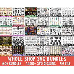 Mega SVG Bundle, 1400 Svg, Big SVG Bundle, Svg Files for Cricut, Silhouette Cut Files, Clipart, Svg for Shirts, Cricut,