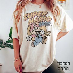 Retro Super Mario 1985 Comfort Color Shirt, Vintage Super Mario Bros 85 Shirt, Retro Mario Gaming Shirt, Shirt Mario Gro