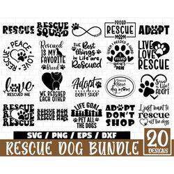 Rescue Dog SVG Bundle, Dog Lover SVG, Rescue Dog Quote svg, Dog Quote Svg, Rescue Svg,  Rescue Mom svg, Pet Adoption svg