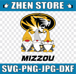 Gnome Mizzou Tiger Svg, Mizzou Tigers gnome, Mizzou Tigers Svg, Png Svg dxf NCAA Svg, NCAA Sport Svg, Digital Download