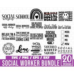 Social Worker Svg Bundle, Social Work Svg, social worker life svg, social worker gift svg, Social Services svg, Love Soc