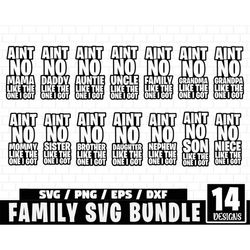 Ain't No Family Like The One I Got Svg Bundle, Family Svg Bundle, Matching Family T-shirts Svg, Family Svg, Great Design