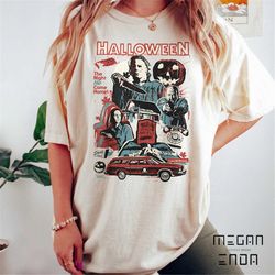 Vintage Halloween Michael Myers Comfort Colors Shirt, Friday the 13th, Retro Halloween Shirt, Horror Movie Shirt, Hallow