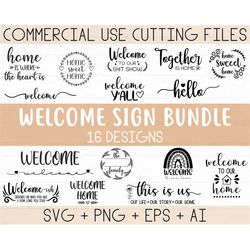 Welcome svg bundle, welcome sign svg, welcome to our home svg, farmhouse sign svg, welcome-ish svg, welcome png cut file