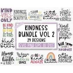 Kindness Svg Bundle, Be Kind Svg, Inspirational Svg, Motivational Svg, Mental Health Svg, Positive Quotes Svg, Png, Cut