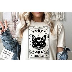The cat tarot SVG, Cat lover svg, Cat tarot svg, Tarot card svg, cat tarot card svg, Black cat tarot svg