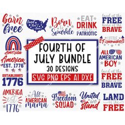 4th of July SVG Bundle, July 4th SVG, fourth of July svg, America Svg, USA Flag svg, patriotic svg, independence day, sv