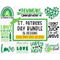 St Patricks Day SVG Bundle, Shamrock svg, Irish svg, St Patricks shirt SVG for Cricut, St Patrick's Day Quotes, Funny St