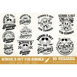 School's Out For Summer svg, School's Out For Summer Bundle svg, Last Day of School svg, End of school svg, School's out