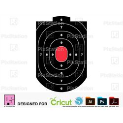 Law Enforcement Target svg, 12x18, Target shooting, Printable Digital, Lockhart Tactical clipart, png cut file for Cricu