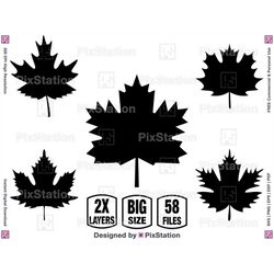 Maple Leaf Svg, Canadian Maple Leaf Svg, Svg Maple Leaf, Maple Leafs Svg, Fall Leaves Outline Svg, Decal cut file for Cr