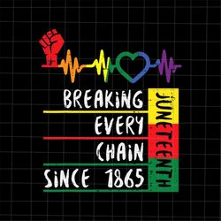 Breaking Every Chain Since 1865 Svg,  Leaders Black Juneteenth Day Svg, Independence Day Svg, Black History Month Svg